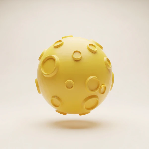 Glossy Yellow Sphere