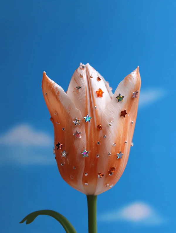Whimsical Tulip Art