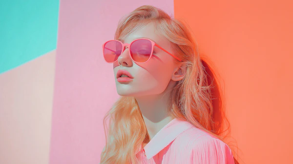 Vibrant Pastel Portrait