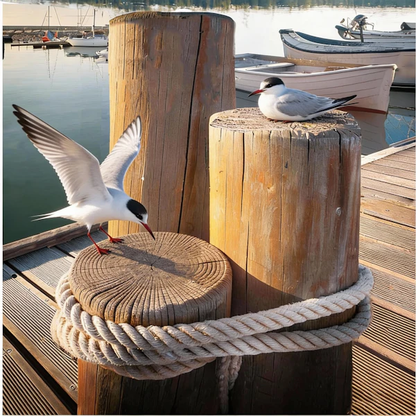 Seabirds at the Dock