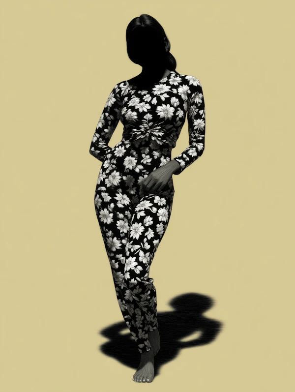 Floral Fashion Pose