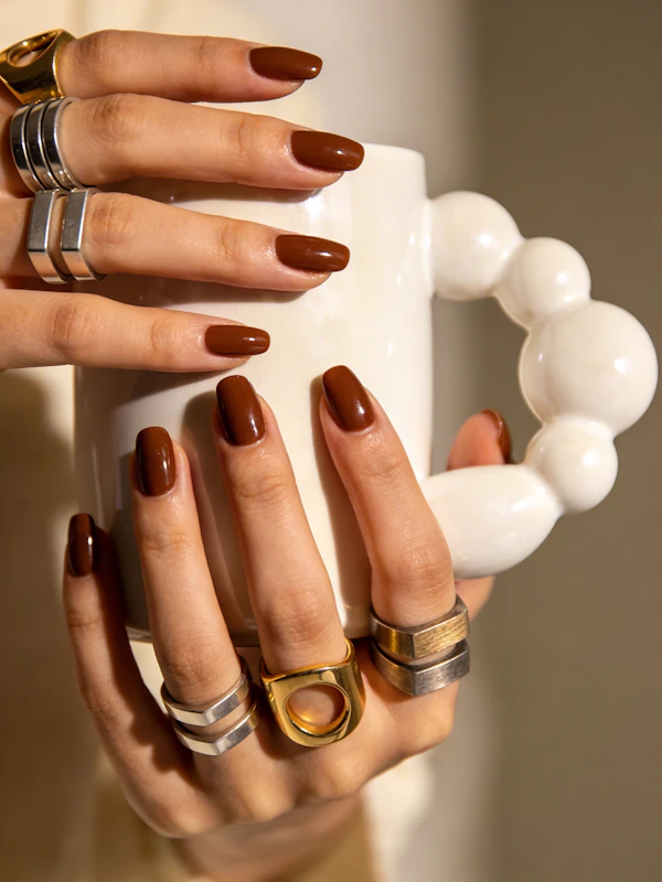Stylish Hands with Mug