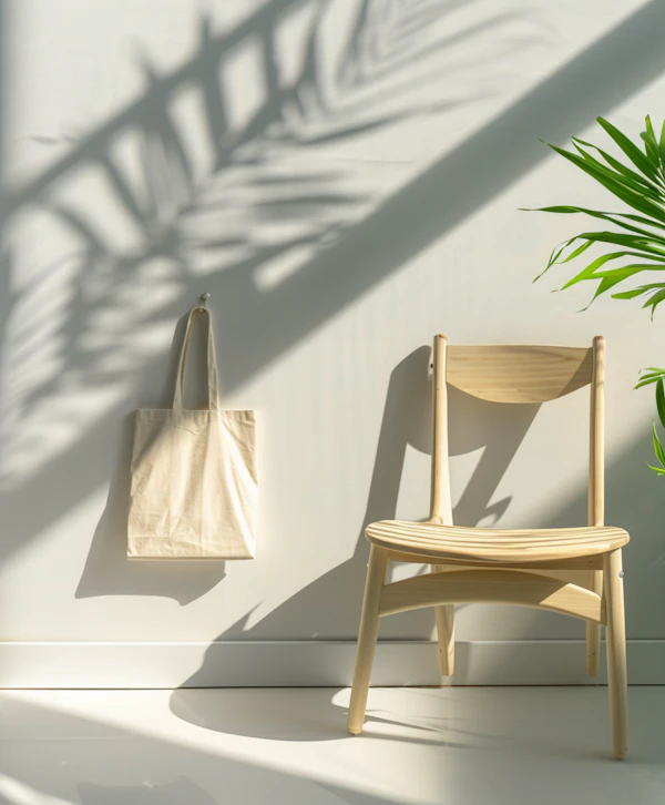 Minimalist Chair Scene