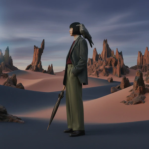 Surreal Desert Twilight