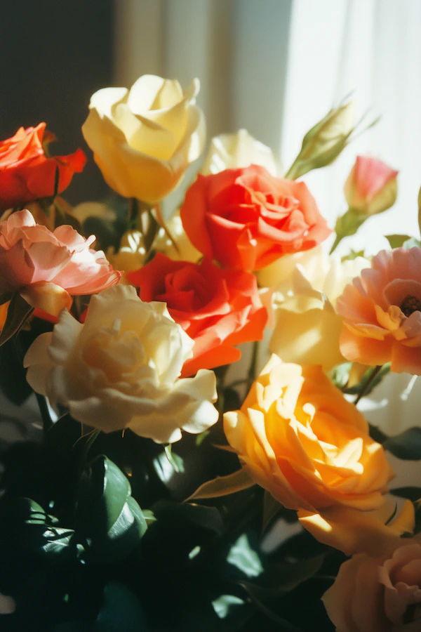 Vibrant Bouquet of Roses