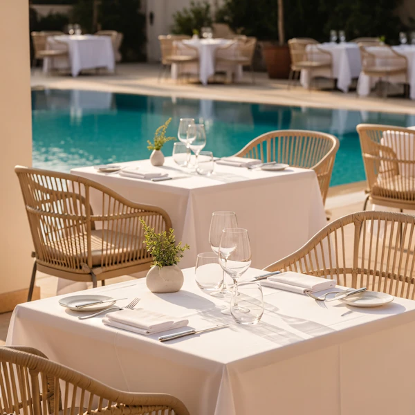 Poolside Dining Area
