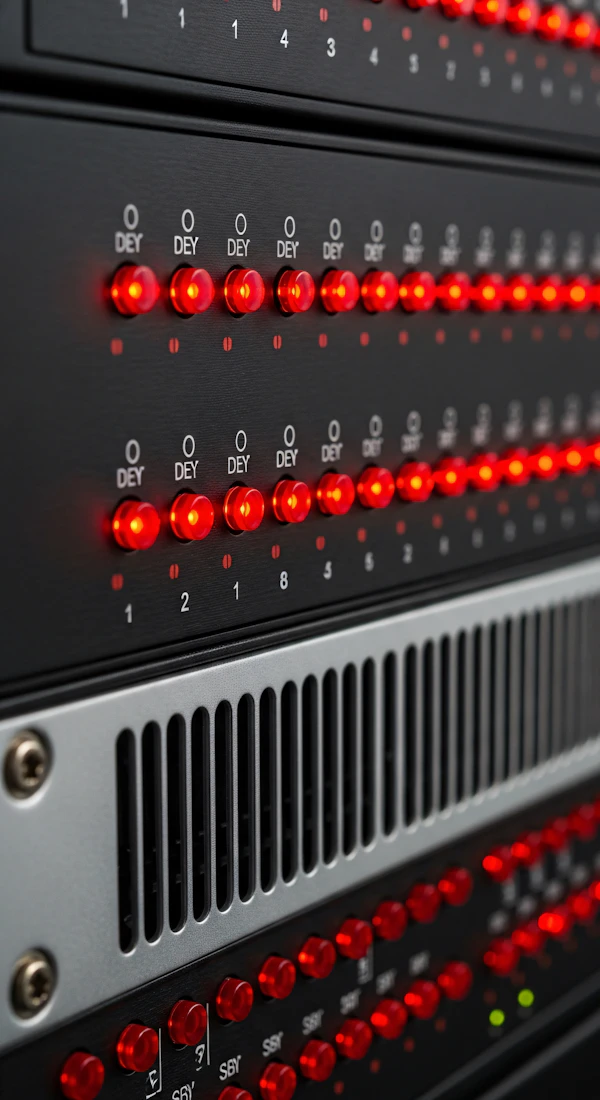 Server Rack Close-Up