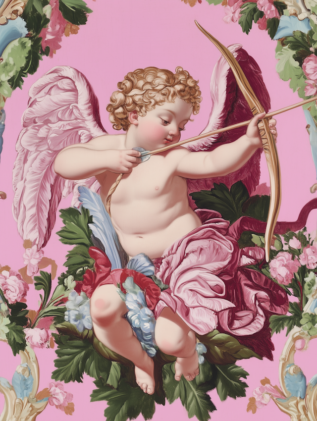 Cherubic Cupid Angel Artwork