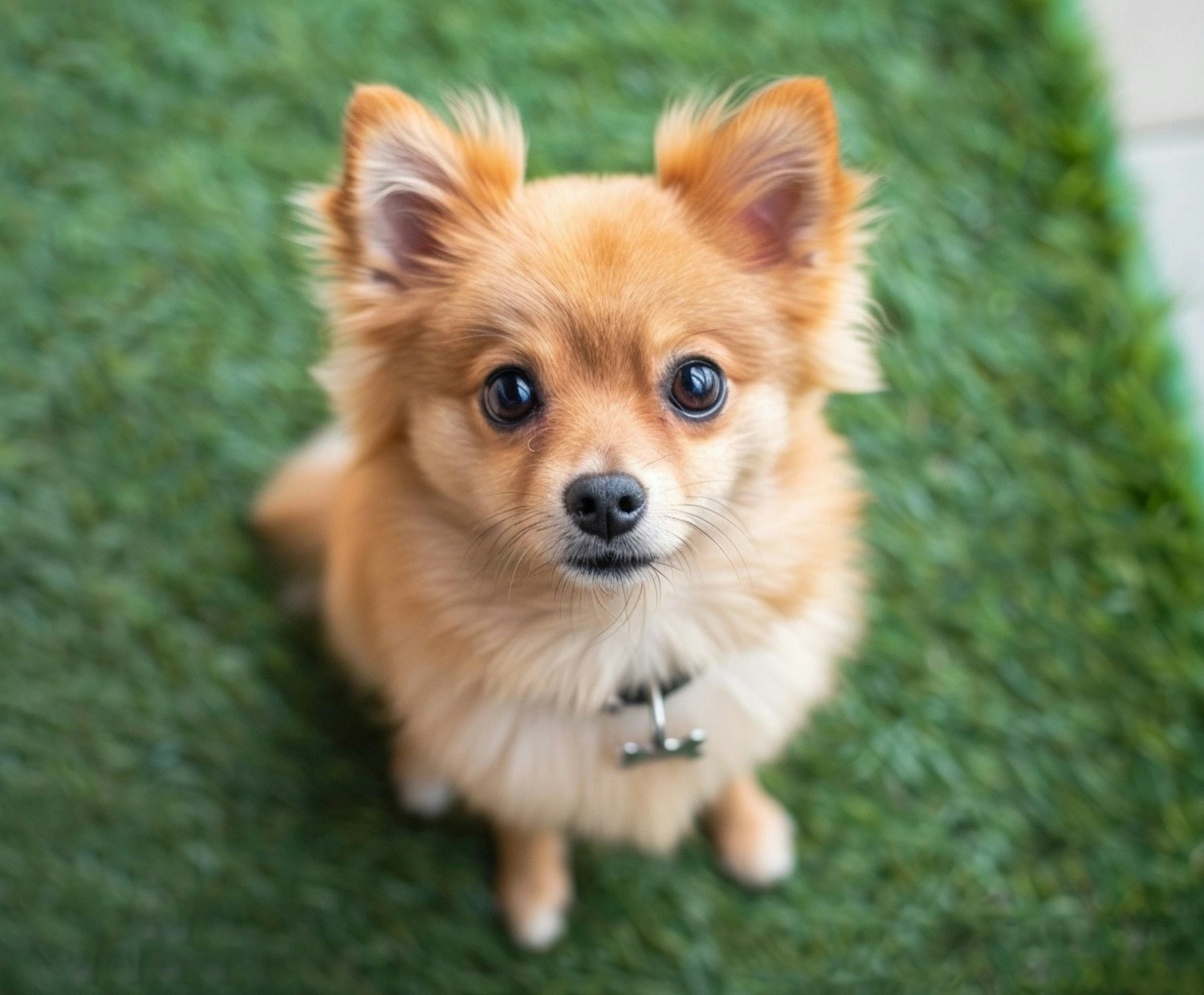 Expressive Pomeranian Dog Portrait