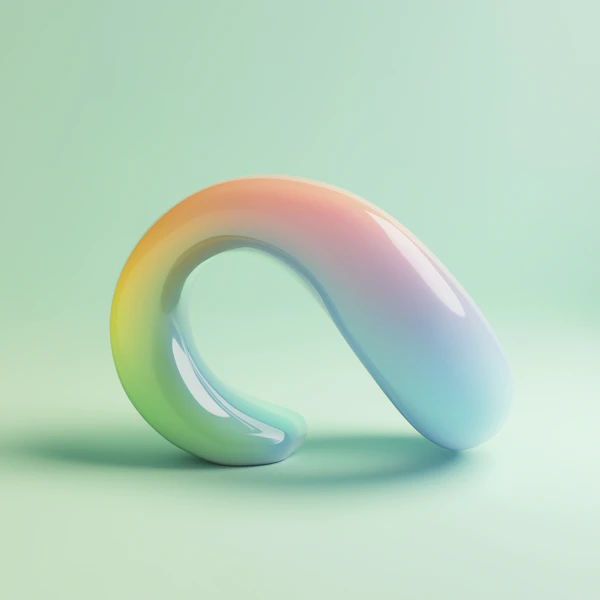 Abstract Pastel Sculpture