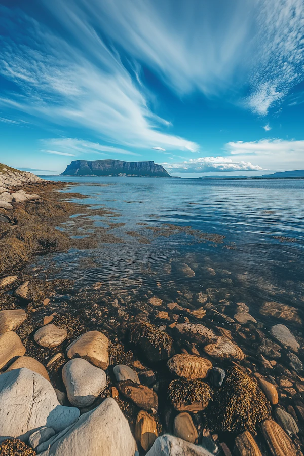 Serene Coastal Landscape