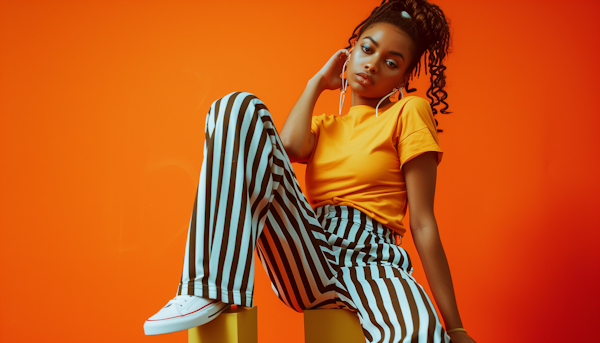 Young Woman in Yellow T-Shirt