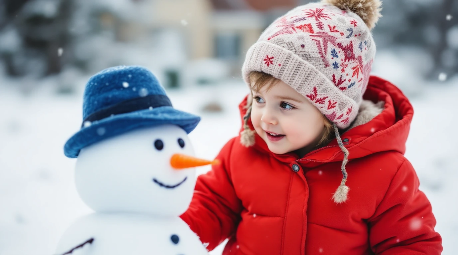 Child with Snowman