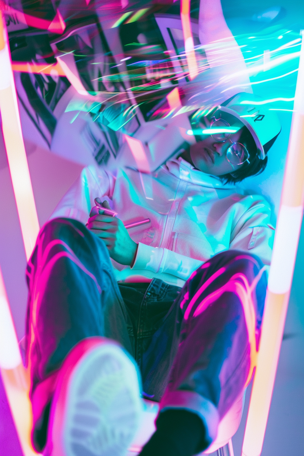 Futuristic Neon Solitude