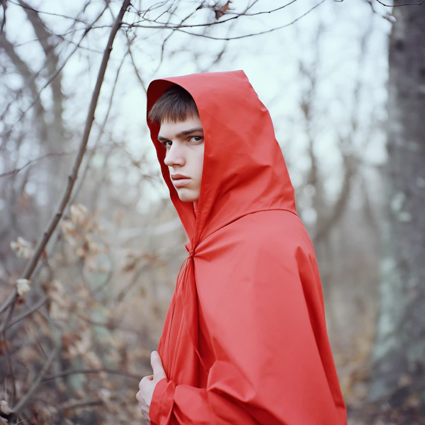 Man in Red Cloak