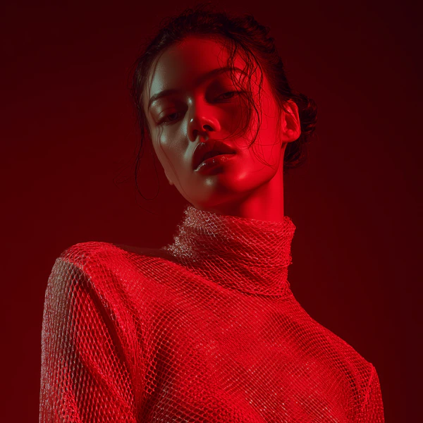 Dramatic Red Portrait