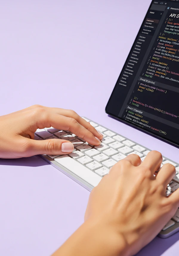 Coding Workspace Close-Up