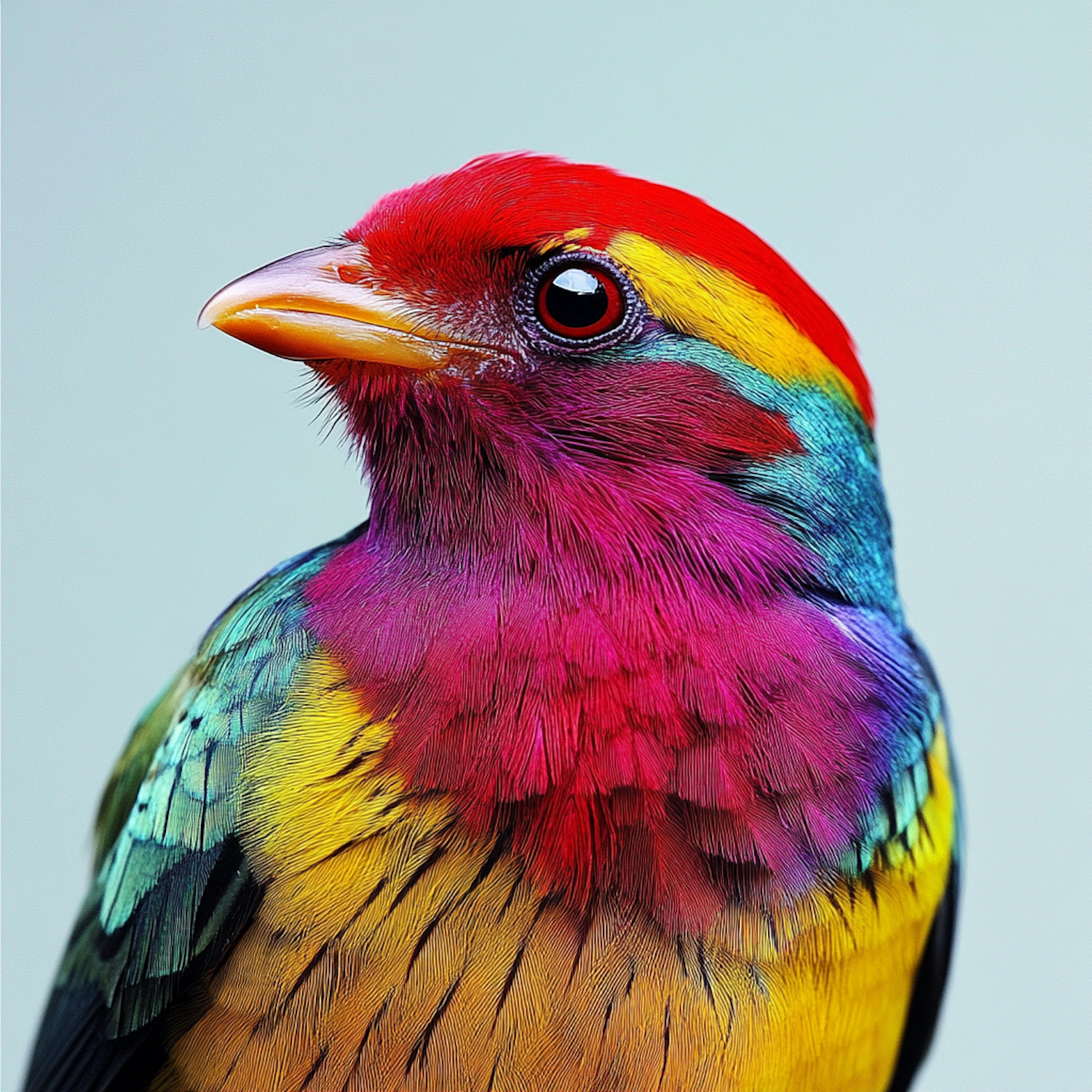 Vibrantly Colored Bird