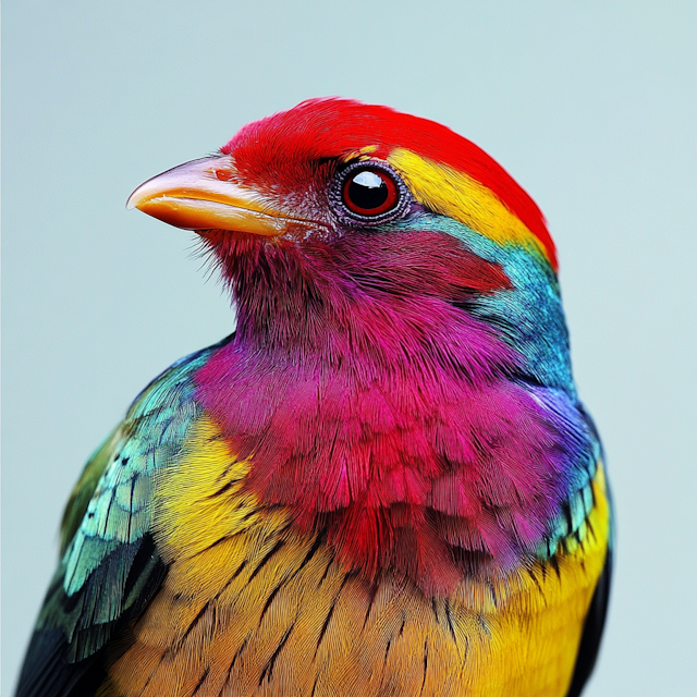 Vibrantly Colored Bird