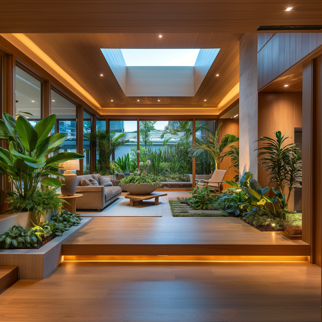 Indoor Luxury Meets Natural Charm