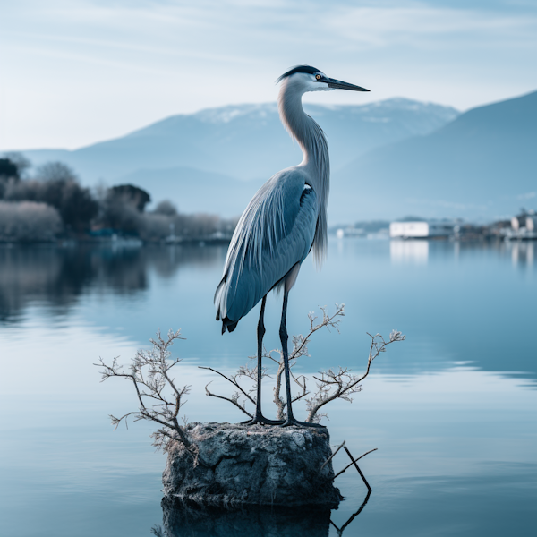 Tranquil Blue Heron