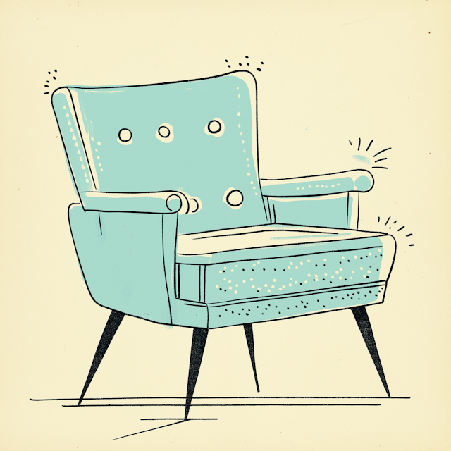 Retro Armchair Illustration