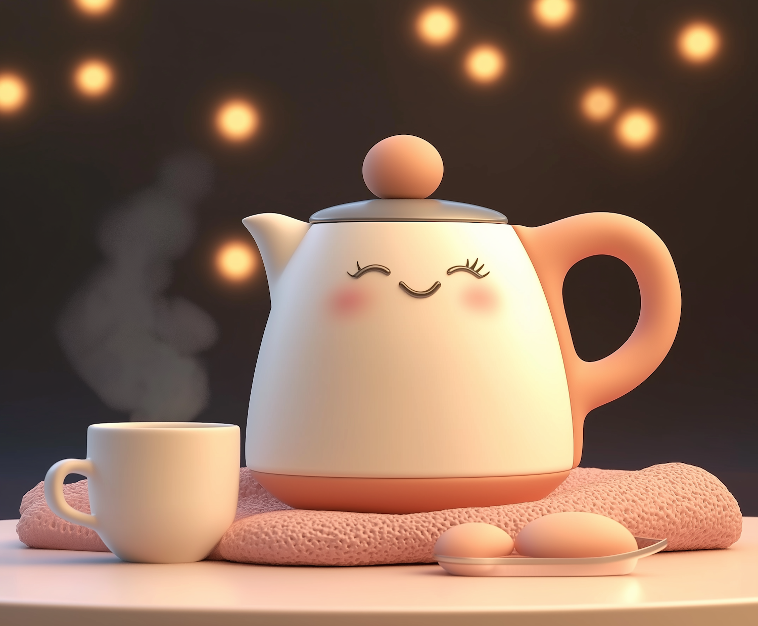 Anthropomorphic Teapot Still Life