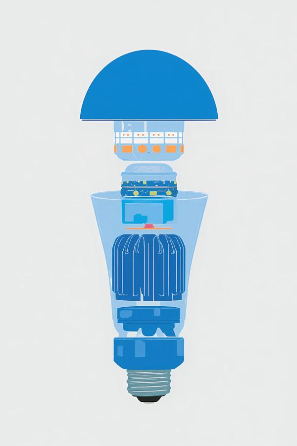LED Bulb Diagram