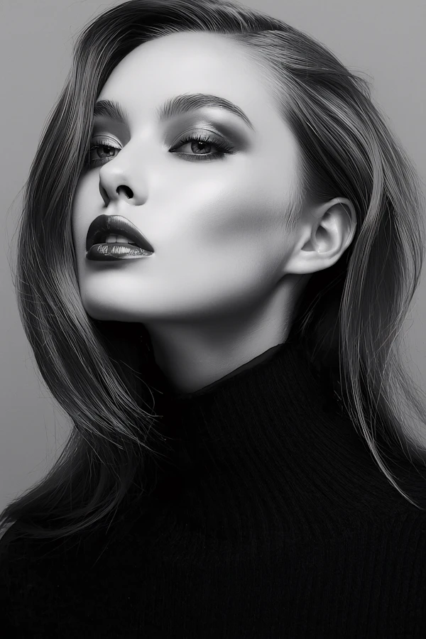 Elegant Monochrome Portrait