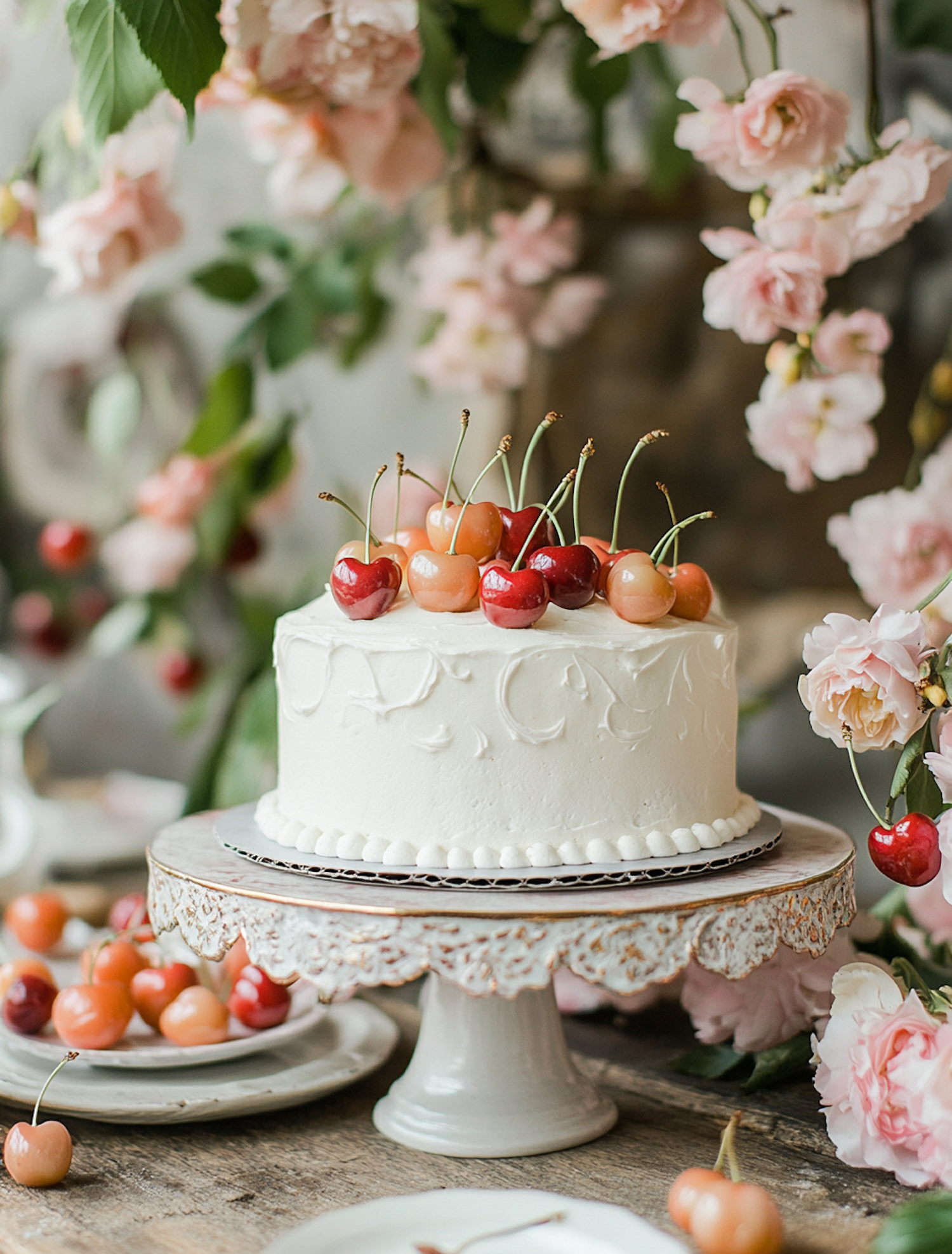 Elegant Cherry Cake