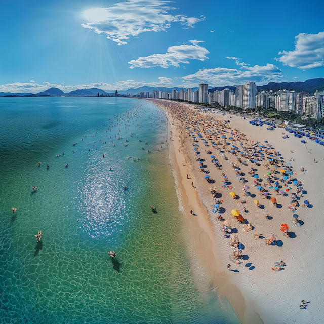 Vibrant Beach Scene