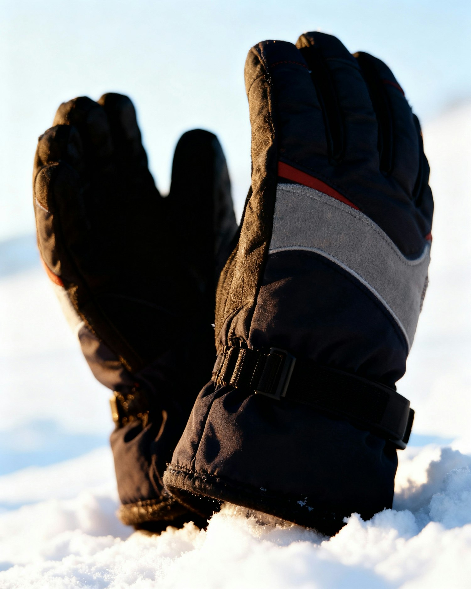 Winter Gloves in Snow