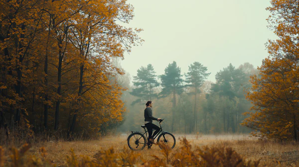 Autumn Solitude Cyclist