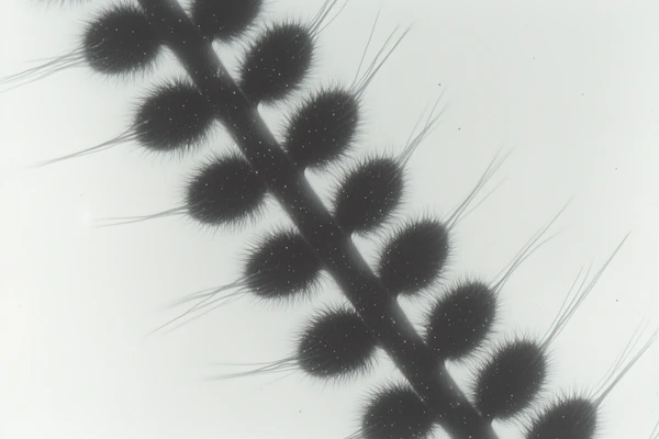 Monochrome Plant Close-Up