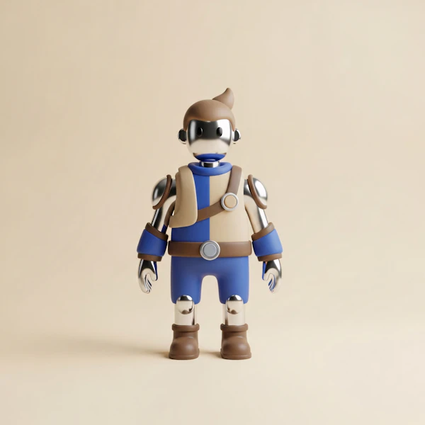 Stylized 3D Robot