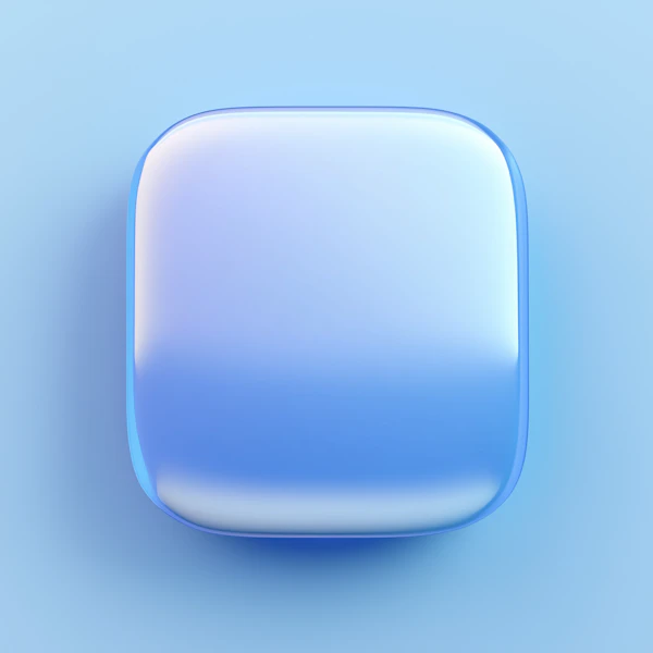 Glossy Blue Square