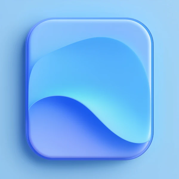 Modern Blue Icon Design