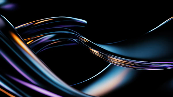 Abstract Metallic Ribbons