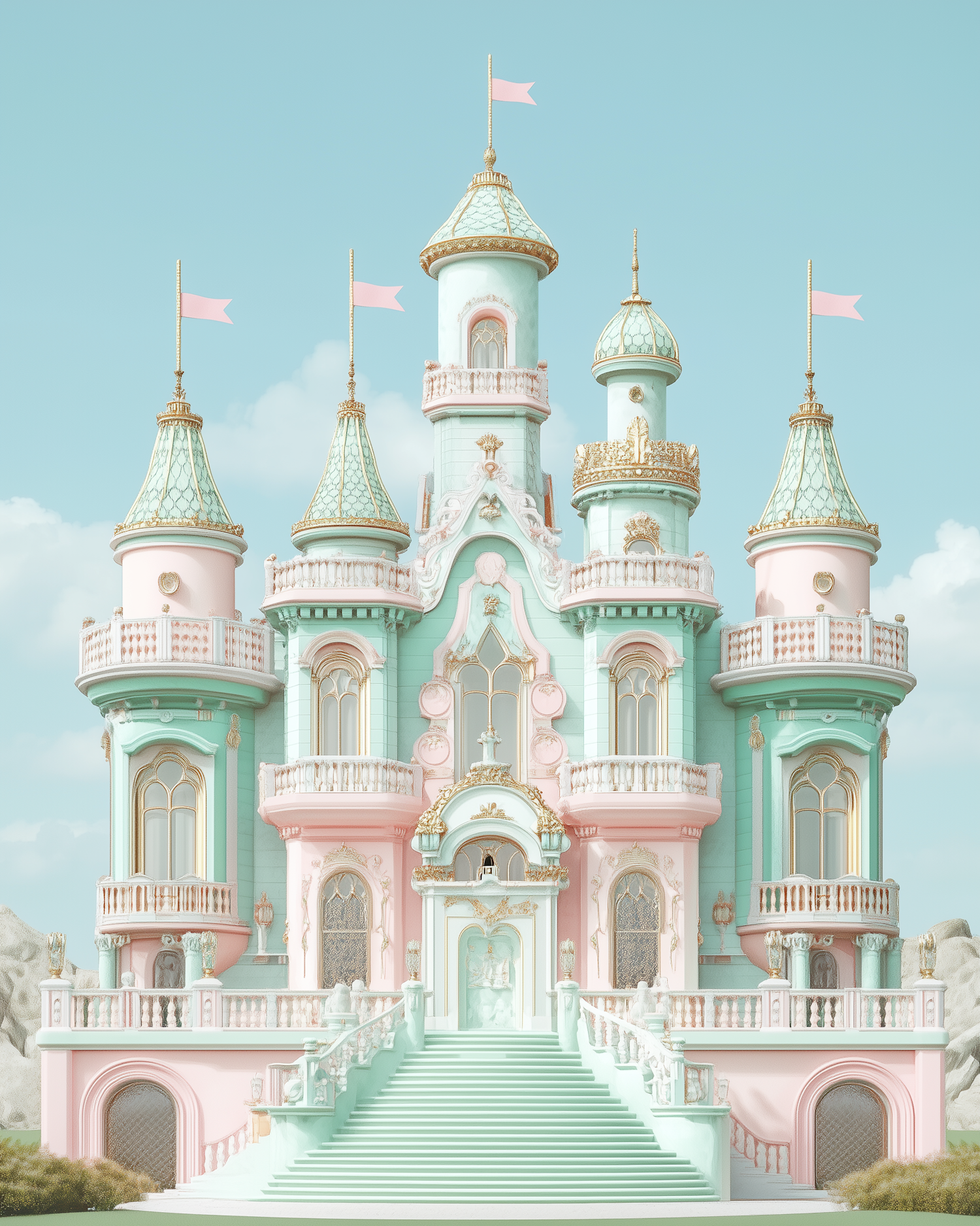 Whimsical Fairy-Tale Castle