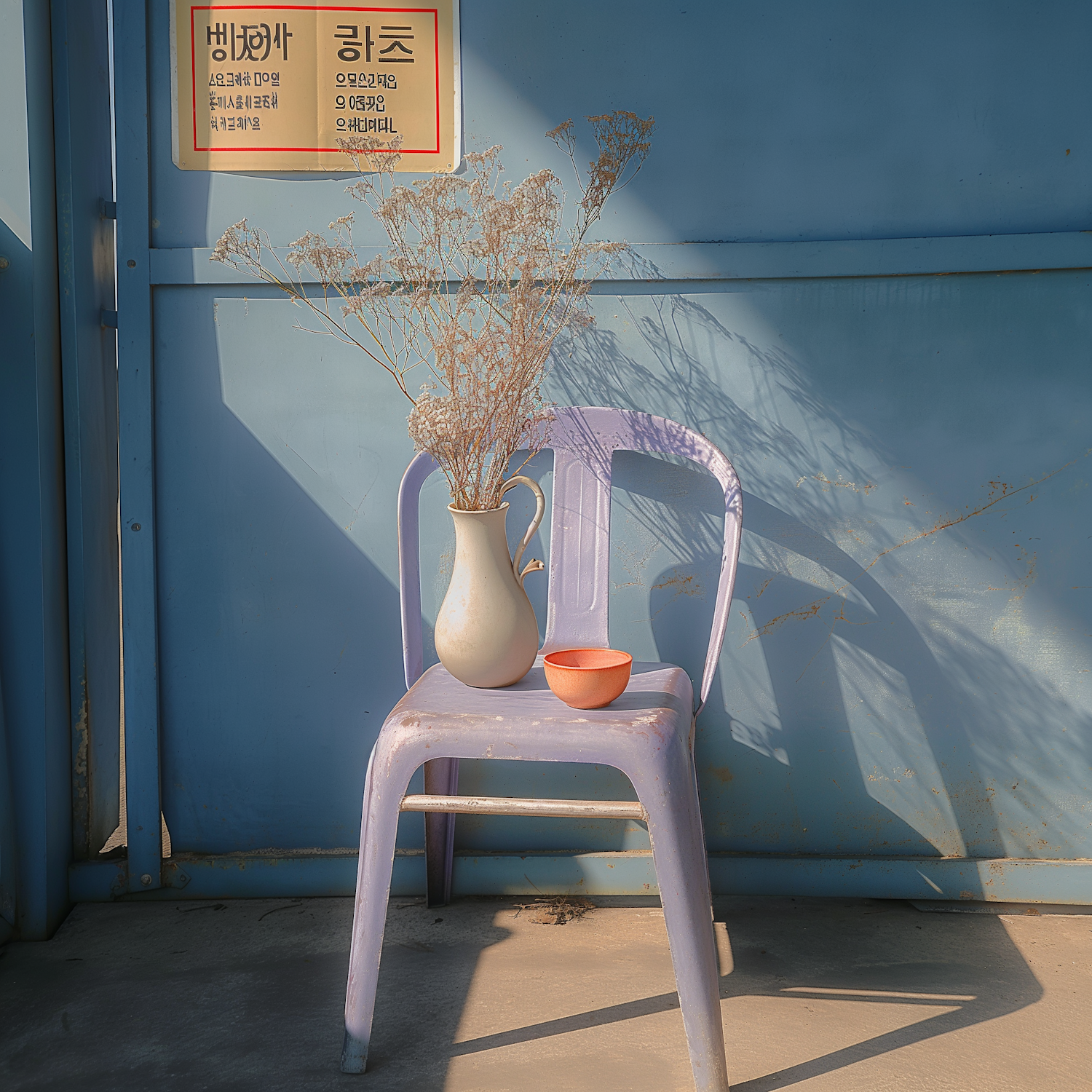 Serenity in Simplicity: Chair and Shadows