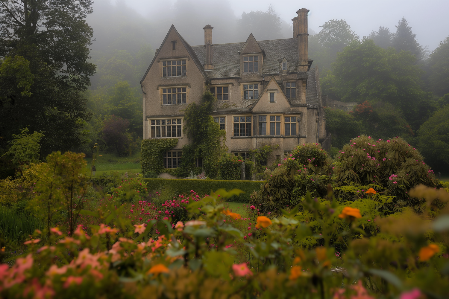 Misty Manor with Gardens