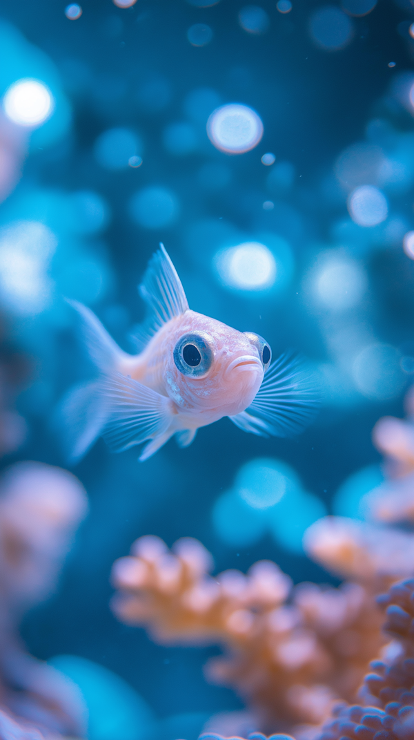 Serene Underwater Goldfish