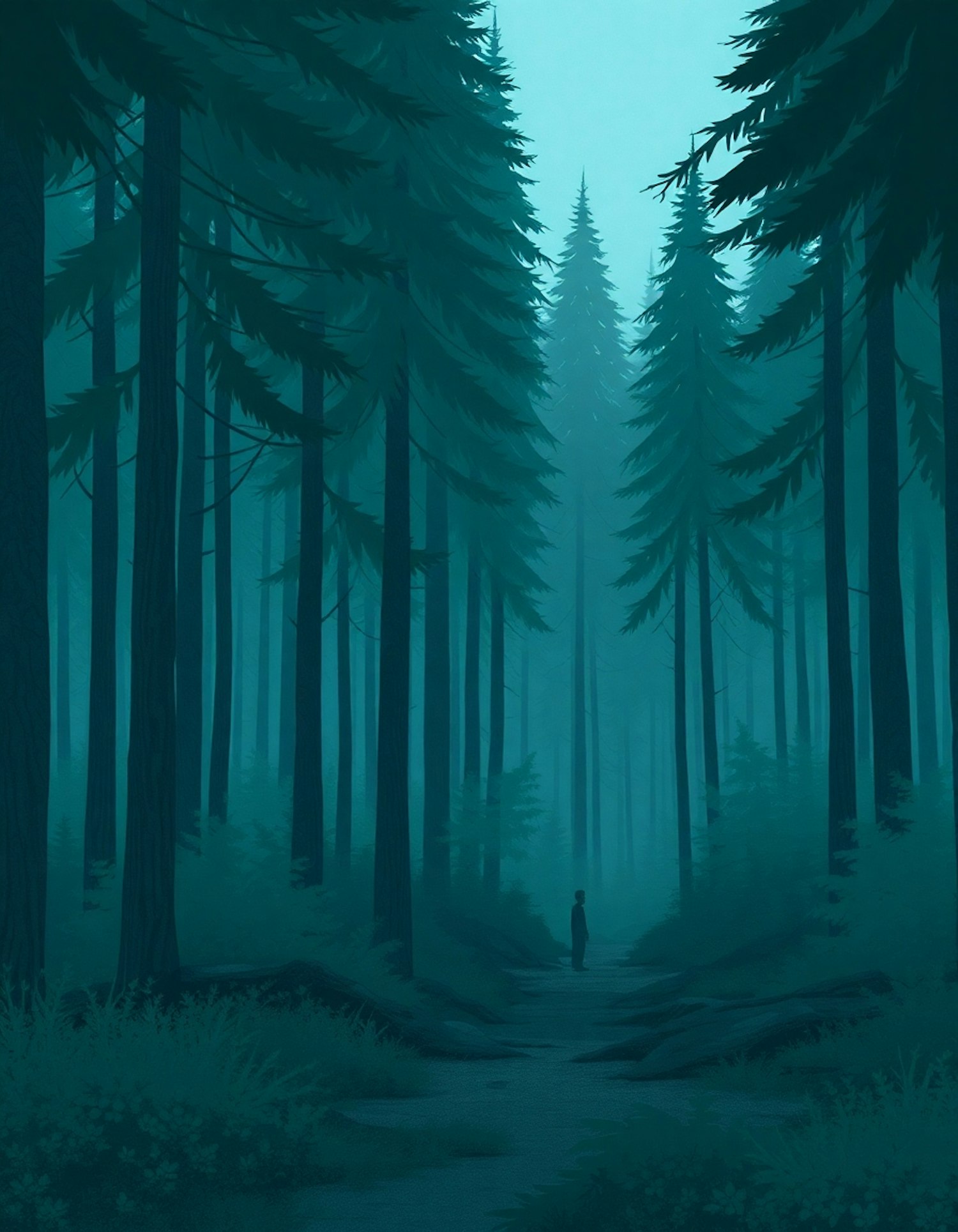 Serene Forest Scene