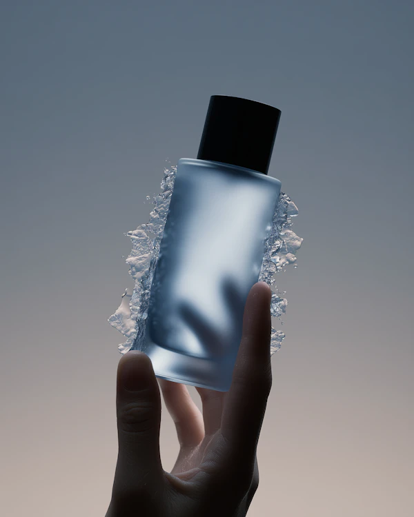 Frosted Bottle Splash