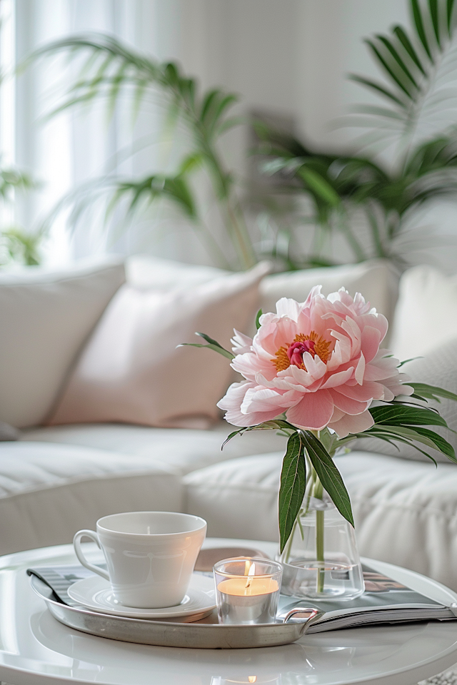 Serene Indoor Floral Arrangement