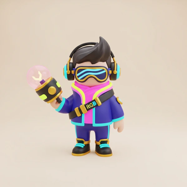 Futuristic 3D Character