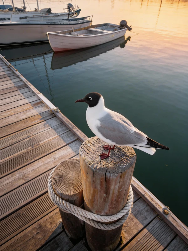 Seagull at Sunset