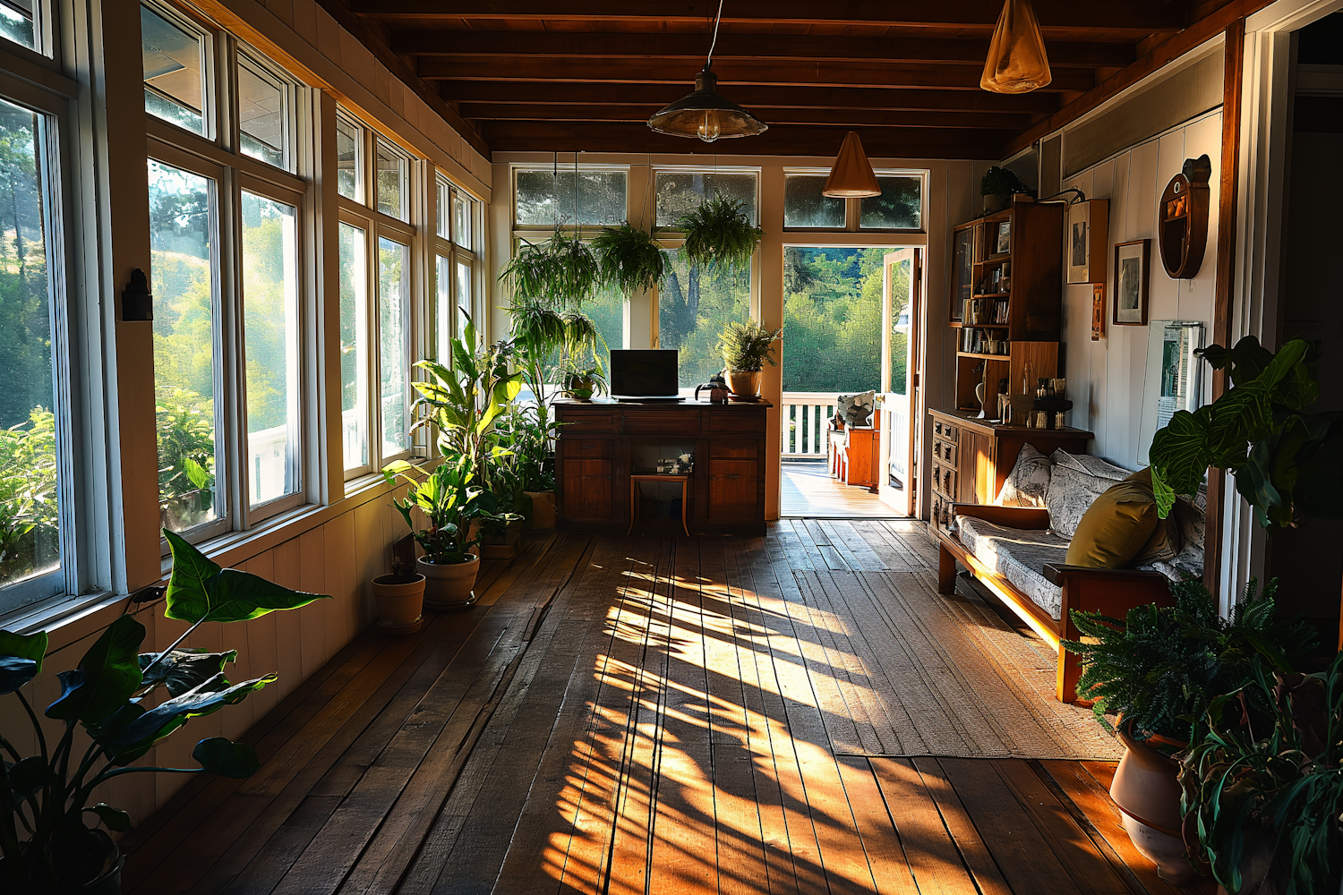 Sunlit Serenity: A Cozy Indoor Retreat