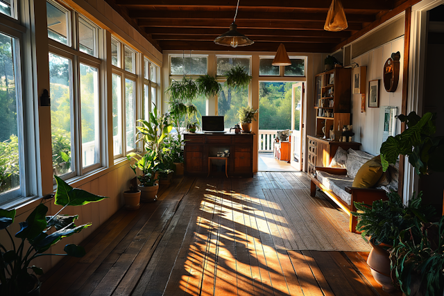 Sunlit Serenity: A Cozy Indoor Retreat