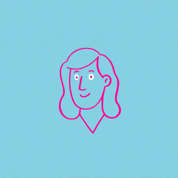 Minimalist Cartoon Portrait